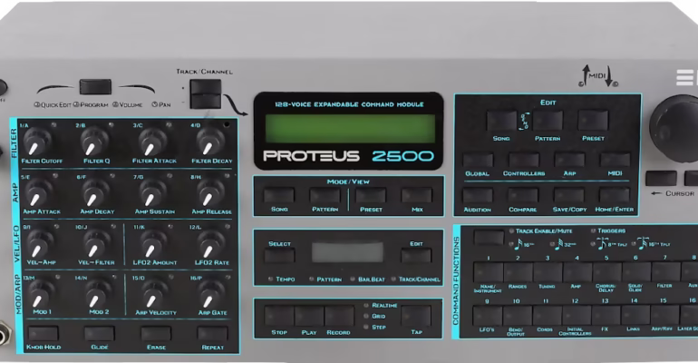 E-MU Proteus 2500: vaizdas iš priekio